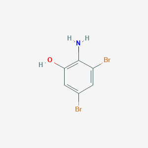 molecular formula C6H5Br2NO B1626780 2-Amino-3,5-dibromophenol CAS No. 116632-17-8