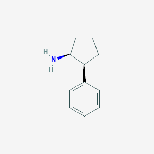 molecular formula C11H15N B1626788 (1S,2S)-2-phenylcyclopentanamine CAS No. 40264-04-8