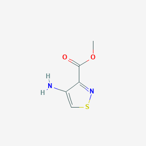 molecular formula C5H6N2O2S B1626791 4-氨基-1,2-噻唑-3-羧酸甲酯 CAS No. 734492-43-4