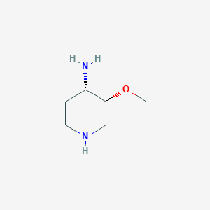 molecular formula C6H14N2O B1626792 (3R,4S)-3-methoxypiperidin-4-amine CAS No. 766556-99-4