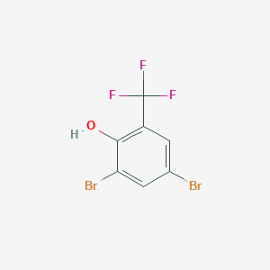 molecular formula C7H3Br2F3O B1626793 2,4-Dibromo-6-(trifluoromethyl)phenol CAS No. 392-92-7