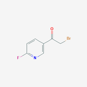 molecular formula C7H5BrFNO B1626795 2-Bromo-1-(6-fluoro-3-pyridinyl)ethanone CAS No. 84331-15-7