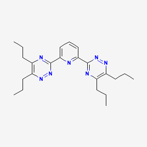 molecular formula C23H31N7 B1626799 1,2,4-Triazine,3,3'-(2,6-pyridinediyl)bis[5,6-dipropyl- CAS No. 215917-67-2