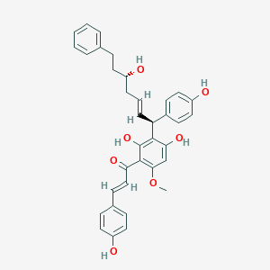 molecular formula C35H34O7 B016268 花萼素 H CAS No. 202596-22-3