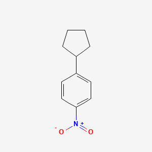 molecular formula C11H13NO2 B1626800 1-Cyclopentyl-4-nitrobenzene CAS No. 89410-18-4