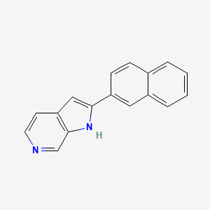 molecular formula C17H12N2 B1626802 2-(naphthalen-2-yl)-1H-pyrrolo[2,3-c]pyridine CAS No. 40068-81-3