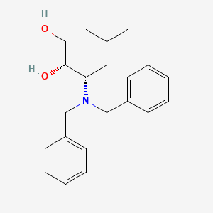 molecular formula C21H29NO2 B1626803 (2S,3S)-3-Dibenzylamino-5-methylhexane-1,2-diol CAS No. 840507-32-6