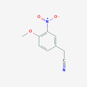 molecular formula C9H8N2O3 B1626811 2-(4-Methoxy-3-nitrophenyl)acetonitrile CAS No. 56245-07-9