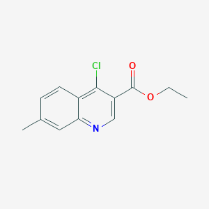 molecular formula C13H12ClNO2 B1626813 Ethyl 4-chloro-7-methylquinoline-3-carboxylate CAS No. 50593-19-6