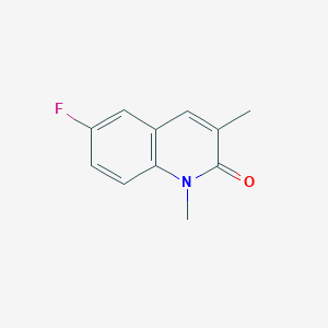 molecular formula C11H10FNO B162682 6-Fluoro-1,3-dimethylquinolin-2(1H)-one CAS No. 131610-12-3