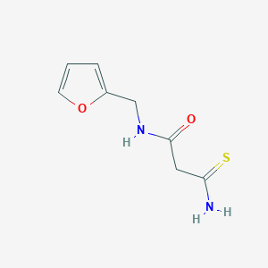 3-amino-N-(2-furylmethyl)-3-thioxopropanamide
