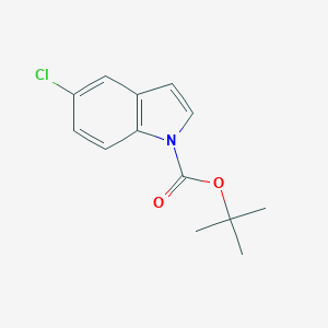 molecular formula C13H14ClNO2 B162684 1-(tert-Butoxycarbonyl)-5-chloroindole CAS No. 129822-48-6