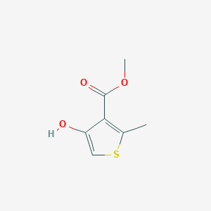 molecular formula C7H8O3S B1626850 Methyl 4-hydroxy-2-methylthiophene-3-carboxylate CAS No. 65369-28-0