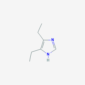 molecular formula C7H12N2 B1626852 4,5-二乙基-1H-咪唑 CAS No. 73673-27-5