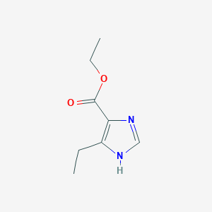 molecular formula C8H12N2O2 B1626855 ethyl 4-ethyl-1H-imidazole-5-carboxylate CAS No. 38603-77-9