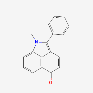 molecular formula C18H13NO B1626857 1-Methyl-2-phenylbenzo[cd]indol-5(1H)-one CAS No. 75528-58-4