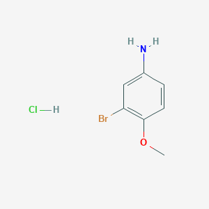 molecular formula C7H9BrClNO B1626862 3-Bromo-4-methoxyaniline hydrochloride CAS No. 80523-34-8