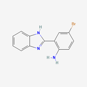 molecular formula C13H10BrN3 B1626865 2-(1H-Benzo[d]imidazol-2-yl)-4-bromoaniline CAS No. 77123-67-2