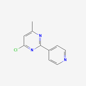 molecular formula C10H8ClN3 B1626869 4-Chloro-6-methyl-2-(pyridin-4-yl)pyrimidine CAS No. 61310-33-6