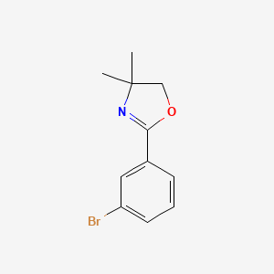 molecular formula C11H12BrNO B1626874 2-(3-Bromophenyl)-4,5-dihydro-4,4-dimethyloxazole CAS No. 51849-84-4