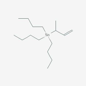 molecular formula C16H34Sn B1626876 (But-3-en-2-yl)(tributyl)stannane CAS No. 76505-19-6