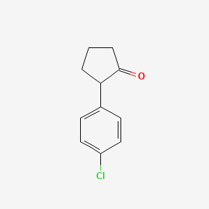 molecular formula C11H11ClO B1626885 2-(4-Chlorophenyl)cyclopentan-1-one CAS No. 40297-26-5