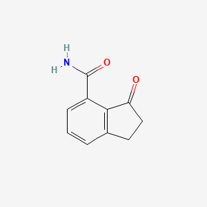 molecular formula C10H9NO2 B1626897 3-Oxo-2,3-dihydro-1H-indene-4-carboxamide CAS No. 215362-21-3