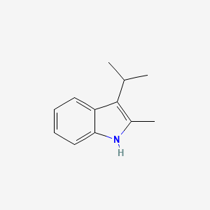 molecular formula C12H15N B1626899 3-Isopropyl-2-methyl-1H-indole CAS No. 31151-19-6