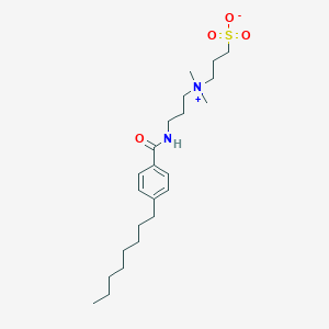 molecular formula C23H40N2O4S B016269 3-[Dimethyl-[3-[(4-octylbenzoyl)amino]propyl]azaniumyl]propane-1-sulfonate CAS No. 216667-49-1