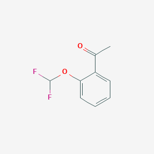 molecular formula C9H8F2O2 B162690 1-(2-(Difluoromethoxy)phenyl)ethanone CAS No. 127842-55-1