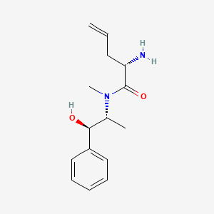 molecular formula C15H22N2O2 B1626911 (2S)-2-amino-N-[(1R,2R)-1-hydroxy-1-phenylpropan-2-yl]-N-methylpent-4-enamide CAS No. 225938-47-6