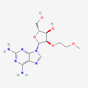 molecular formula C13H20N6O5 B1626913 2-Amino-2'-O-(2-methoxyethyl)adenosine CAS No. 256224-13-2