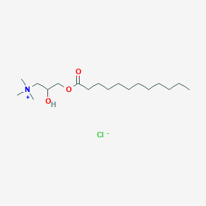 molecular formula C18H38ClNO3 B1626917 Lauroyl PG-trimonium chloride CAS No. 53171-04-3