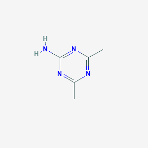 molecular formula C5H8N4 B162692 2-氨基-4,6-二甲基-1,3,5-三嗪 CAS No. 1853-90-3