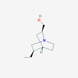 molecular formula C10H19NO B1626931 (2S,4S,5R)-2-Hydroxymethyl-5-ethylquinuclidine CAS No. 219794-79-3