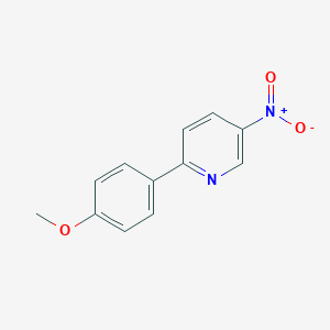 molecular formula C12H10N2O3 B162694 2-(4-甲氧基苯基)-5-硝基吡啶 CAS No. 131941-25-8