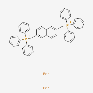 molecular formula C48H40Br2P2 B1626944 [Naphthalene-2,6-diylbis(methylene)]bis(triphenylphosphanium) dibromide CAS No. 25075-81-4