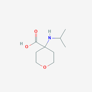 molecular formula C9H17NO3 B1626945 4-[(Propan-2-yl)amino]oxane-4-carboxylic acid CAS No. 939761-15-6