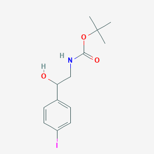 [2-Hydroxy-2-(4-iodophenyl)ethyl]carbamic acid tert-butyl ester