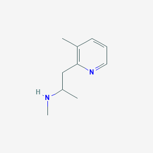 molecular formula C10H16N2 B1626955 N-methyl-1-(3-methylpyridin-2-yl)propan-2-amine CAS No. 937638-36-3