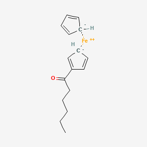 molecular formula C16H20FeO B1626961 (1-Oxohexyl)ferrocene CAS No. 68209-67-6