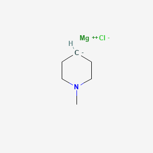 molecular formula C6H12ClMgN B1626968 1-Methylpiperdin-4-ylmagnesium chloride, 0.50 M in 2-MeTHF CAS No. 63463-36-5