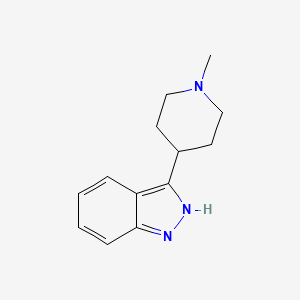 molecular formula C13H17N3 B1626973 3-(1-Methylpiperidin-4-yl)-1H-indazole CAS No. 98294-53-2