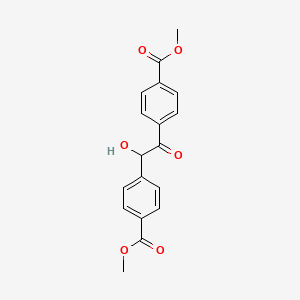 molecular formula C18H16O6 B1626975 Dimethyl 4,4'-(1-hydroxy-2-oxoethane-1,2-diyl)dibenzoate CAS No. 40742-02-7