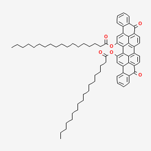 molecular formula C70H84O6 B1626985 5,10-Dioxo-5,10-dihydroanthra[9,1,2-cde]benzo[rst]pentaphene-16,17-diyl dioctadecanoate CAS No. 82145-74-2