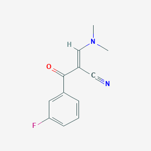 molecular formula C12H11FN2O B1626986 3-(Dimethylamino)-2-(3-fluorobenzoyl)acrylonitrile CAS No. 96249-05-7