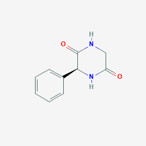 molecular formula C10H10N2O2 B162699 (3S)-3-phenylpiperazine-2,5-dione CAS No. 134521-82-7