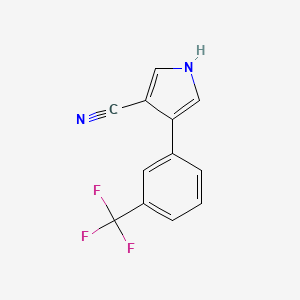 4-[3-(Trifluoromethyl)phenyl]-1H-pyrrole-3-carbonitrile