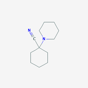 molecular formula C12H20N2 B162700 1-哌啶环己烷碳腈 CAS No. 3867-15-0