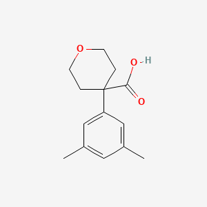 molecular formula C14H18O3 B1627003 4-(3,5-Dimethylphenyl)oxane-4-carboxylic acid CAS No. 919017-08-6